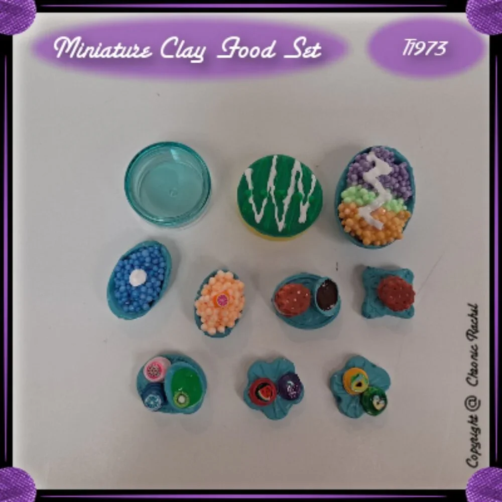 10-Piece Sky Blue Dessert Glued-Together Set